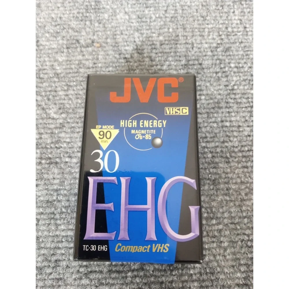 JVC EP 90min High Energy Magnetite Compact VHS TC30 EHG Library Master Camcorder